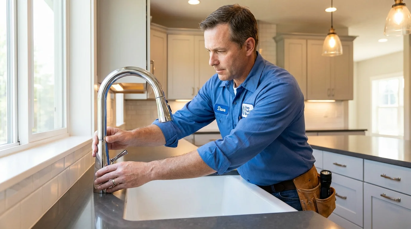 Kitchen faucet installation by Johns Plumbing LLC in Ranger